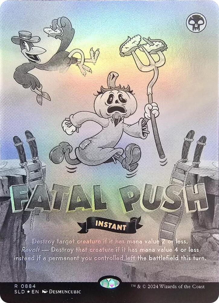 Fatal Push (0884) (Black & White Foil) [Secret Lair Drop Series] 884