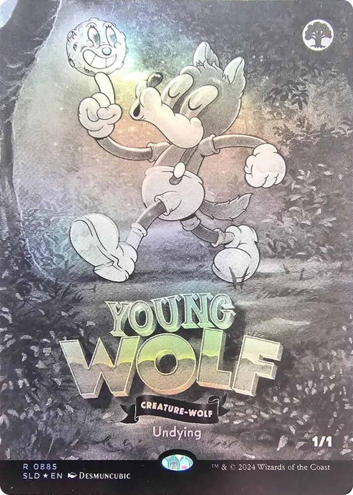 Young Wolf (Black & White Foil) [Secret Lair Drop Series] 885