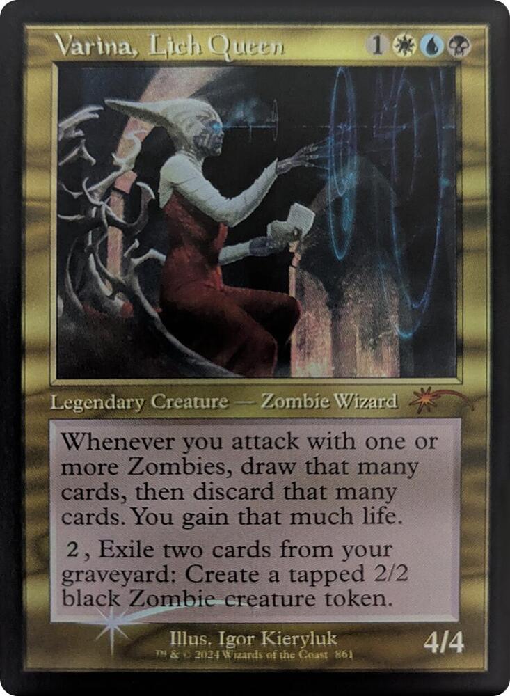 Varina, Lich Queen (Retro Frame) [Secret Lair Drop Series] 861