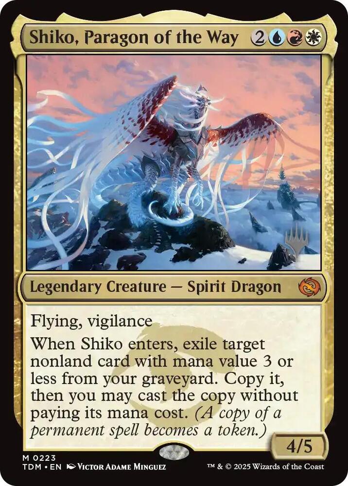Shiko, Paragon of the Way [Promo Pack: Tarkir: Dragonstorm] 223