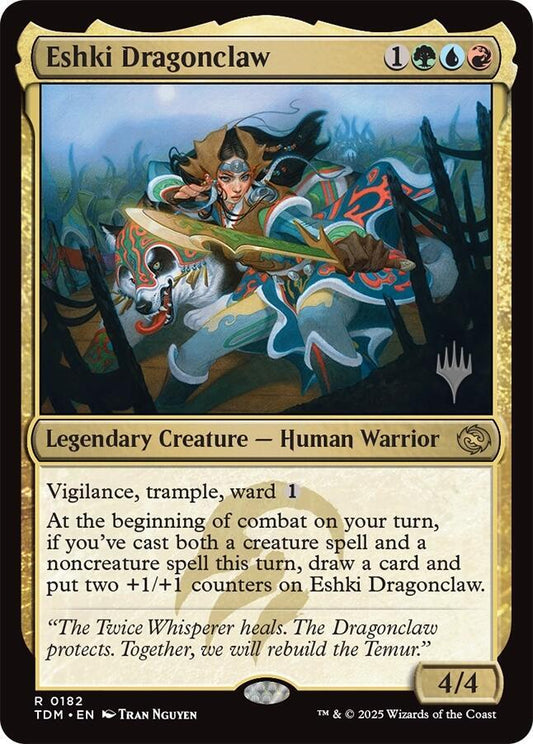 Eshki Dragonclaw [Promo Pack: Tarkir: Dragonstorm] 182