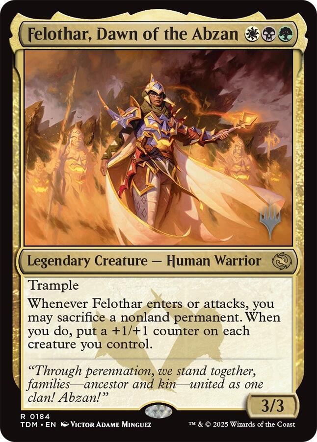 Felothar, Dawn of the Abzan [Promo Pack: Tarkir: Dragonstorm] 184