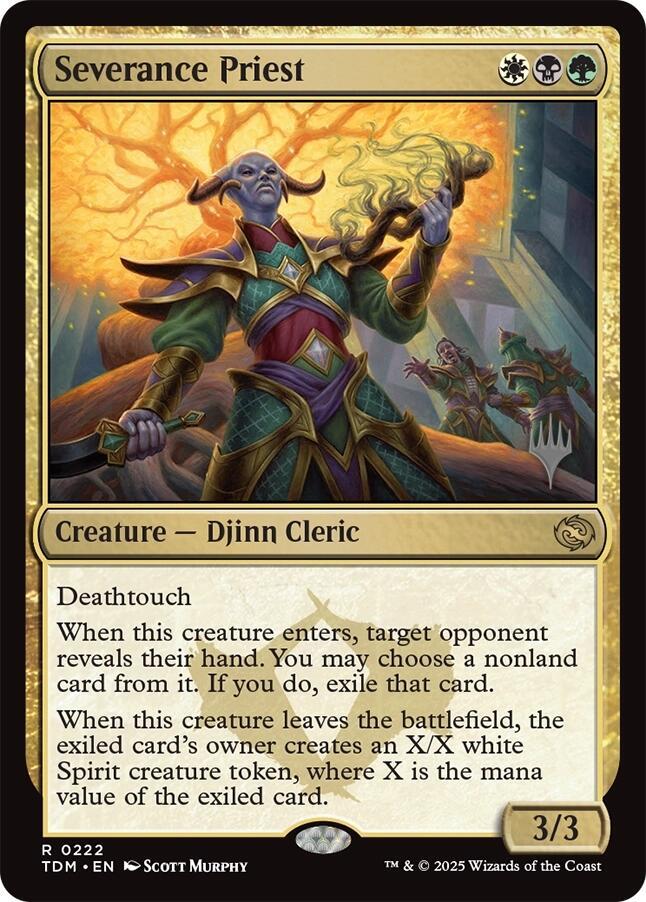 Severance Priest [Promo Pack: Tarkir: Dragonstorm] 222