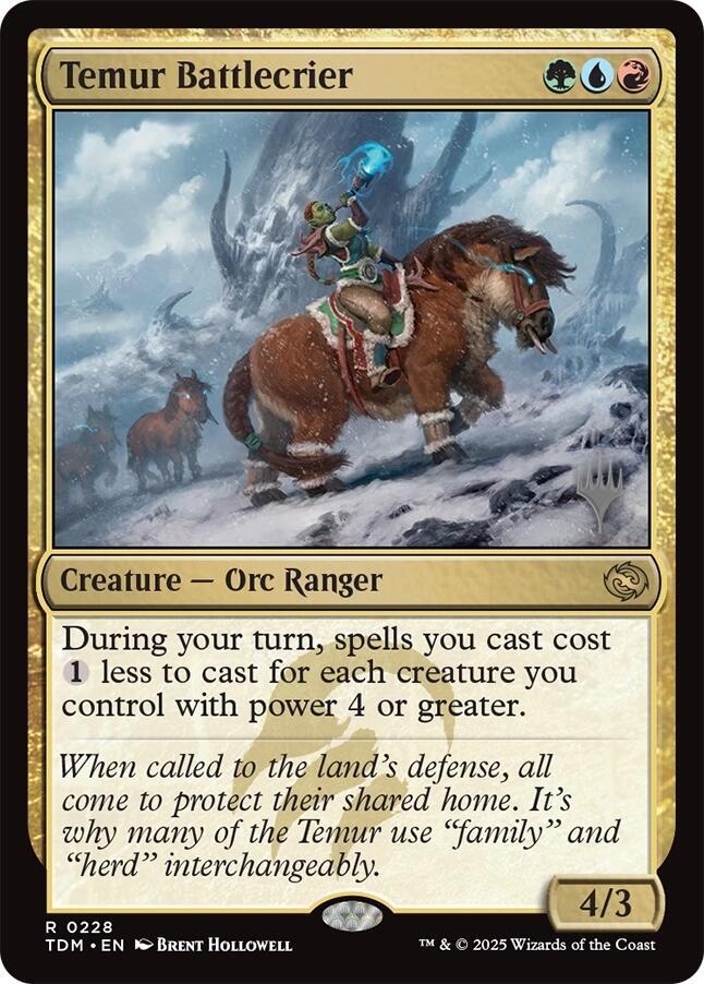 Temur Battlecrier [Promo Pack: Tarkir: Dragonstorm] 228