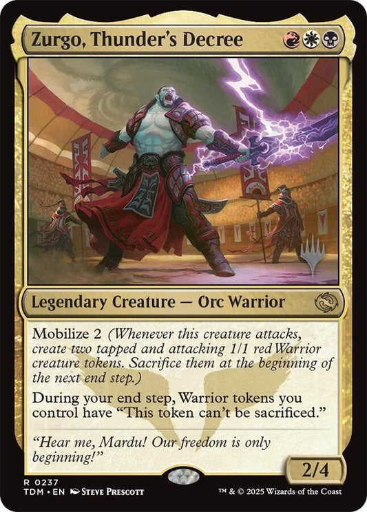 Zurgo, Thunder's Decree [Promo Pack: Tarkir: Dragonstorm] 237