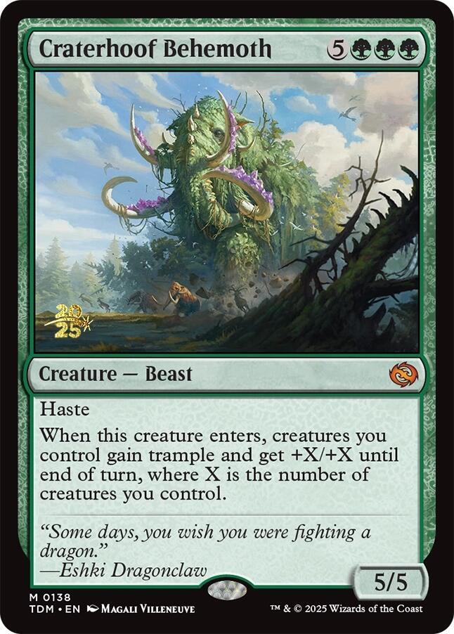 Craterhoof Behemoth [Prerelease Cards] 138