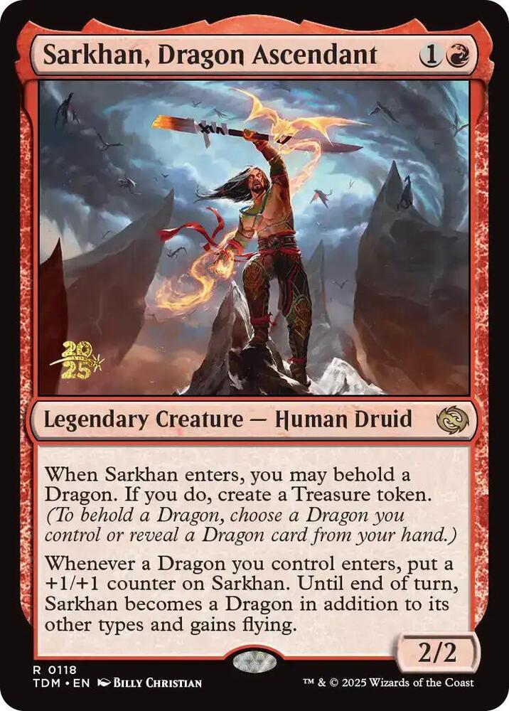Sarkhan, Dragon Ascendant [Prerelease Cards] 118