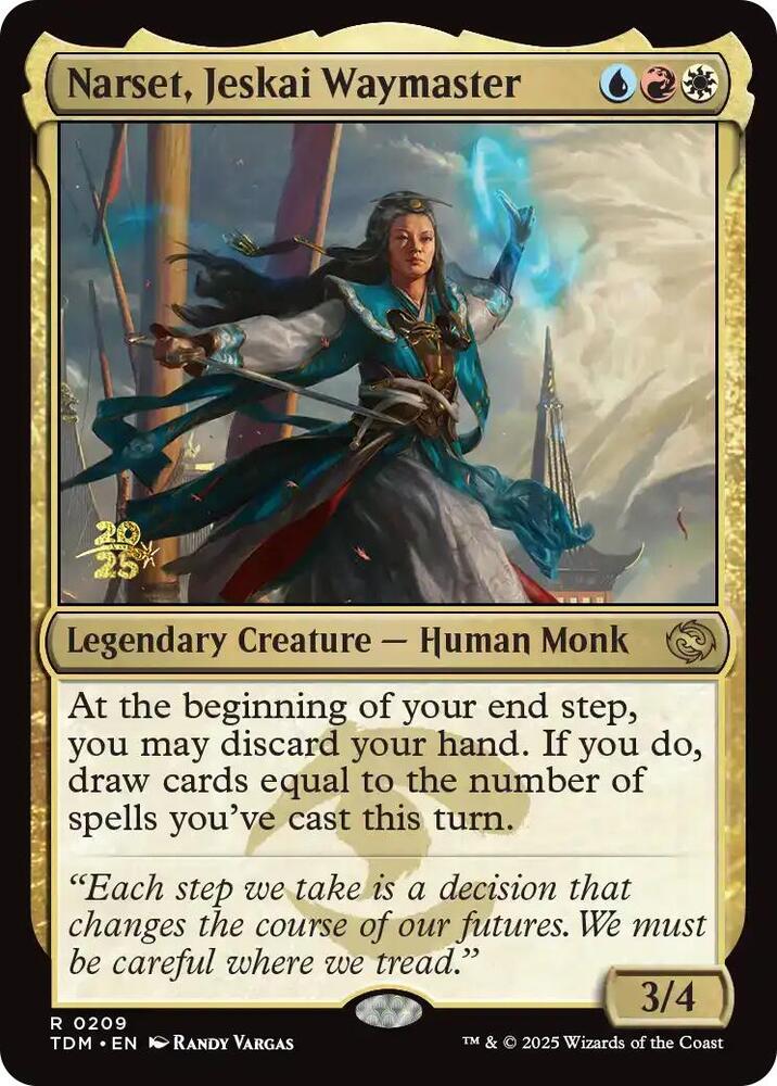 Narset, Jeskai Waymaster [Prerelease Cards] 209