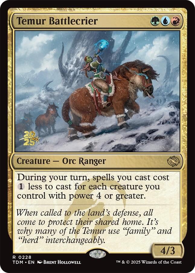Temur Battlecrier [Prerelease Cards] 228