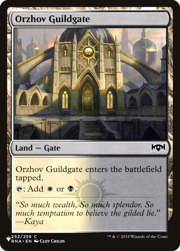 Orzhov Guildgate (252) [The List Reprints] 252/259