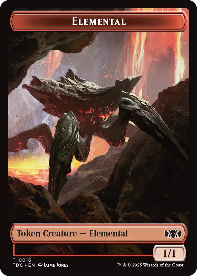 Elemental (0016) // Gold Double-Sided Token [Commander: Tarkir: Dragonstorm] 16 // 29
