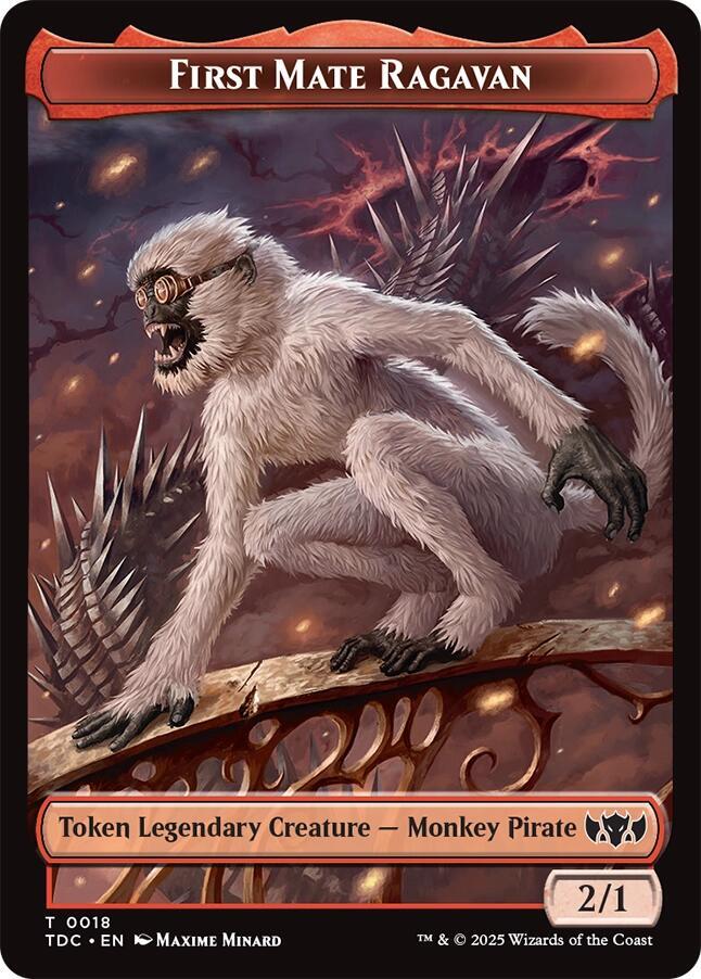 First Mate Ragavan // Treasure Double-Sided Token [Commander: Tarkir: Dragonstorm] 18 // 16