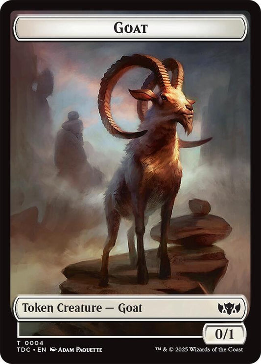 Goat // Timeless Witness Double-Sided Token [Commander: Tarkir: Dragonstorm] 4 // 11