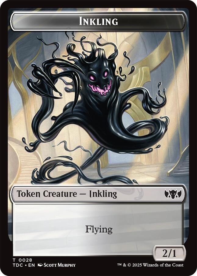 Inkling // Bird Double-Sided Token [Commander: Tarkir: Dragonstorm] 28 // 2
