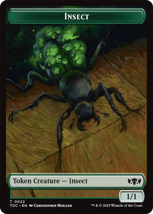 Insect (0022) // Plant Double-Sided Token [Commander: Tarkir: Dragonstorm] 22 // 24