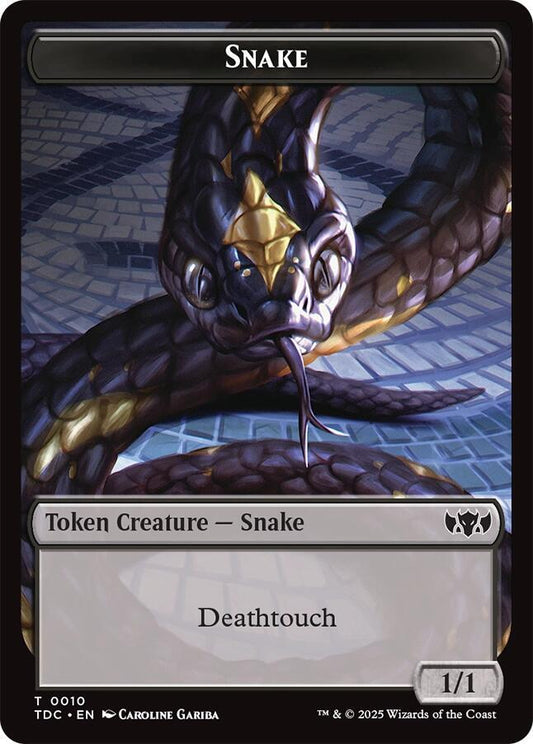 Snake // Myr Double-Sided Token [Commander: Tarkir: Dragonstorm] 10 // 30