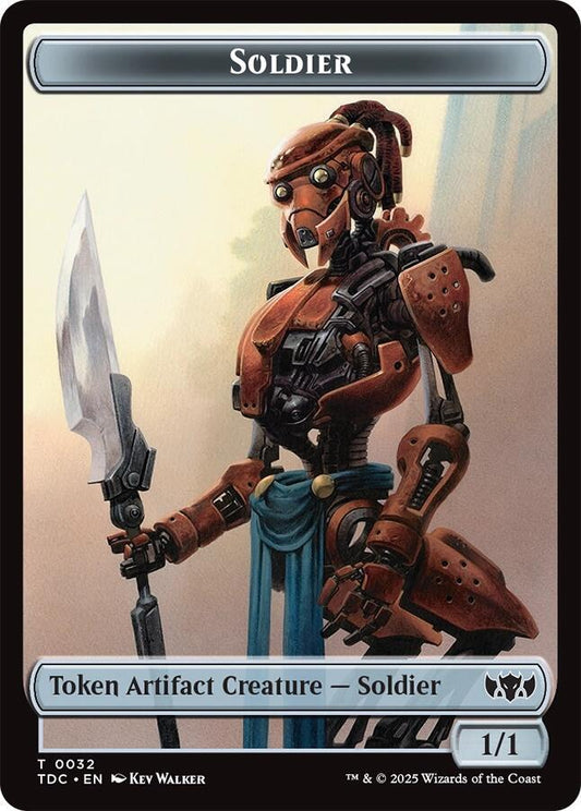 Soldier (0032) // Copy Double-Sided Token [Commander: Tarkir: Dragonstorm] 32 // 1
