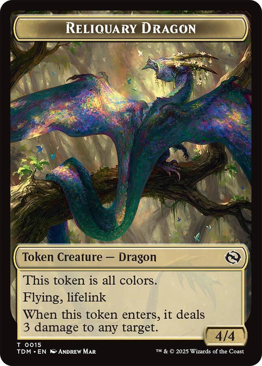 Reliquary Dragon // Dragon (0011) Double-Sided Token [Tarkir: Dragonstorm] 15 // 11