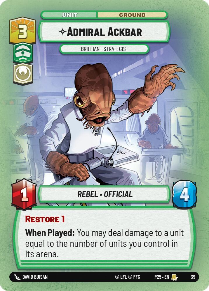 Admiral Ackbar - Brilliant Strategist [Organized Play Promos] 39
