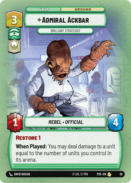 Admiral Ackbar - Brilliant Strategist [Organized Play Promos] 39