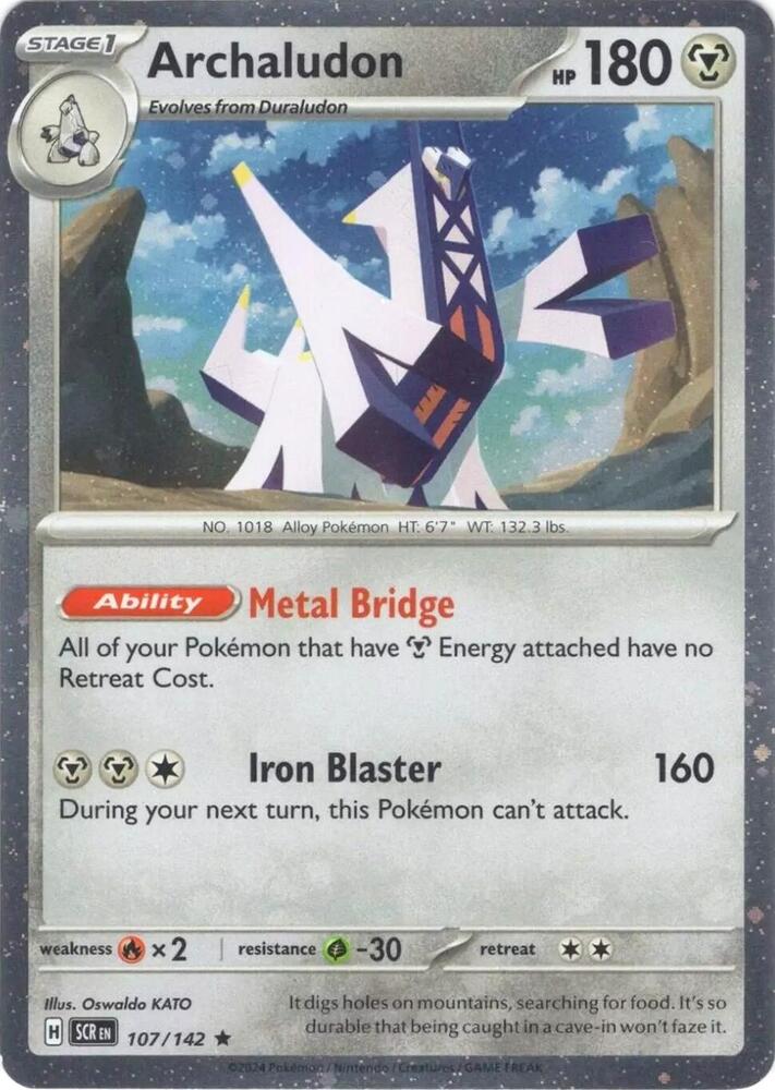 Archaludon - 107/142 (Cosmos Holo) [Miscellaneous Cards & Products] 107/142