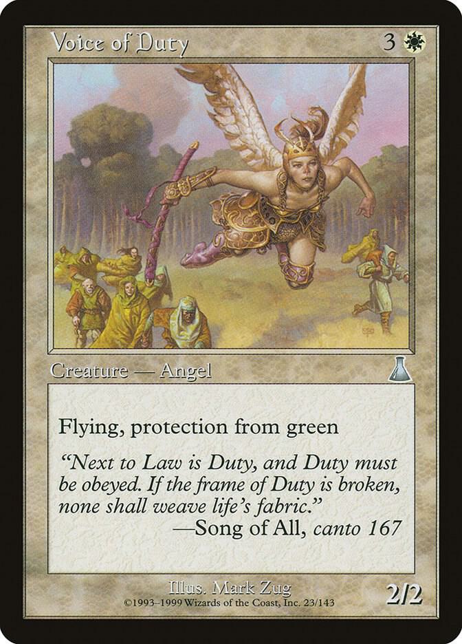 Voice of Duty [Urza's Destiny] 23