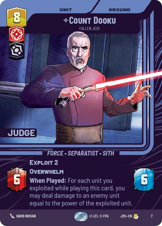 Count Dooku - Fallen Jedi [Judge Promos] 7