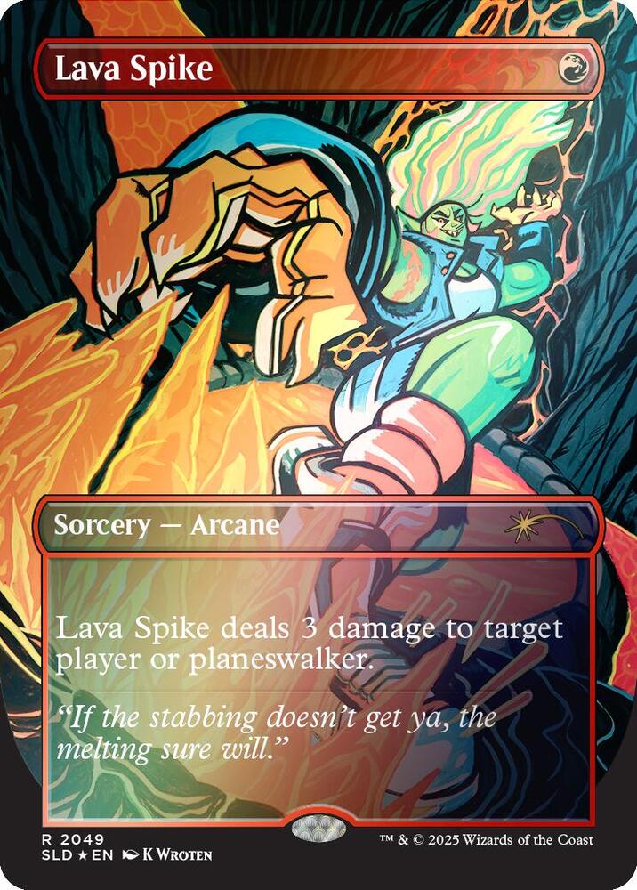 Lava Spike (2049) (Rainbow Foil) [Secret Lair Drop Series] 2049