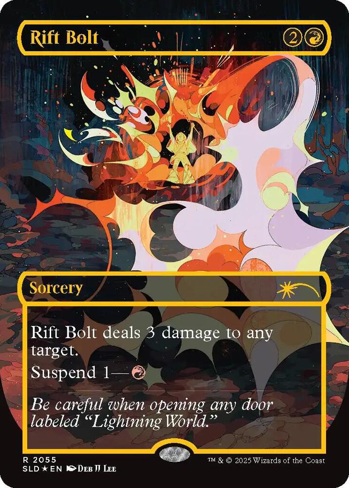 Rift Bolt (2055) (Raised Foil) [Secret Lair Drop Series] 2055