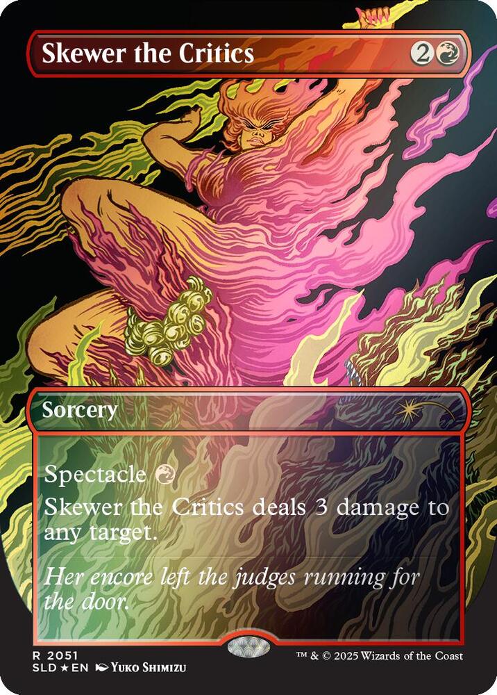 Skewer the Critics (2051) (Rainbow Foil) [Secret Lair Drop Series] 2051