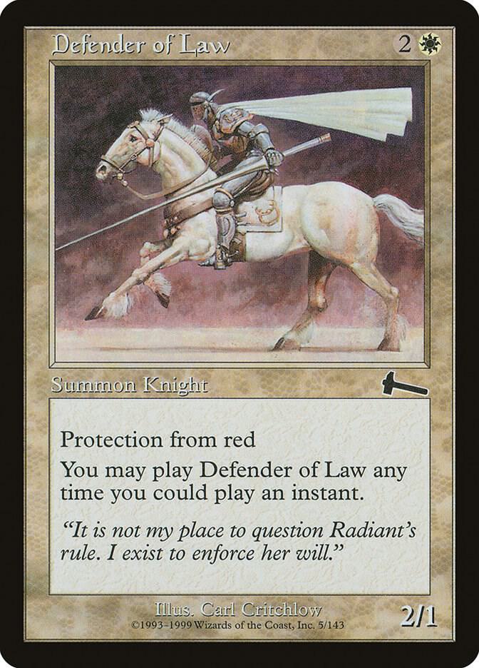 Defender of Law [Urza's Legacy] 5