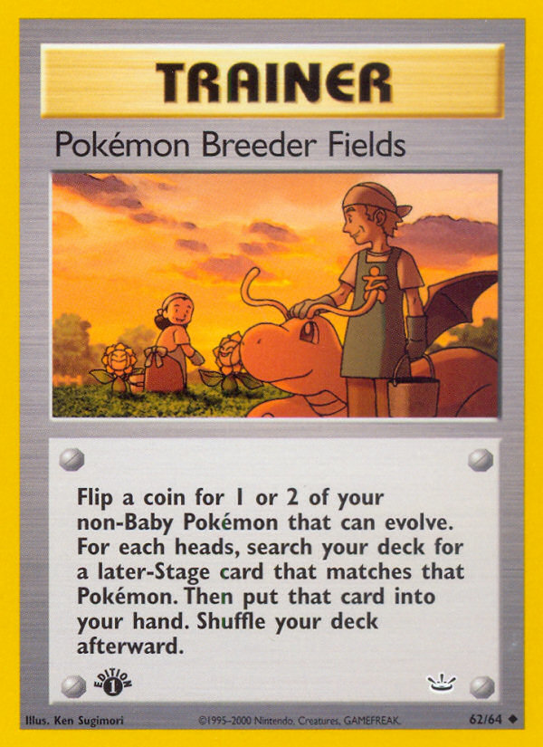 Pokémon Breeder Fields - 62/64 Neo Revelation