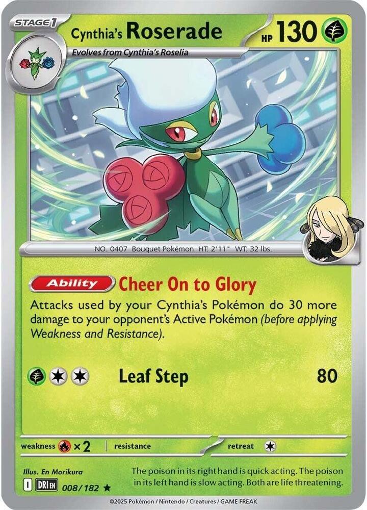 Cynthia's Roserade [SV10: Destined Rivals] 008/182