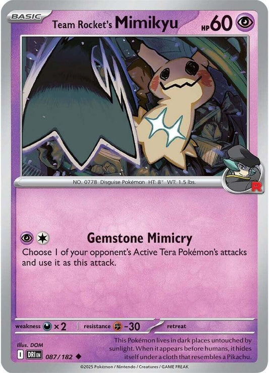 Team Rocket's Mimikyu [SV10: Destined Rivals] 087/182