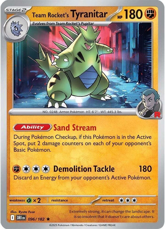 Team Rocket's Tyranitar [SV10: Destined Rivals] 096/182
