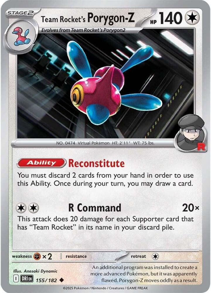 Team Rocket's Porygon-Z [SV10: Destined Rivals] 155/182