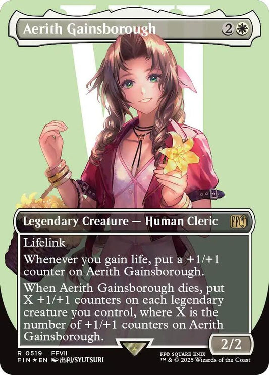 Aerith Gainsborough (Borderless) (Surge Foil) [FINAL FANTASY] 519