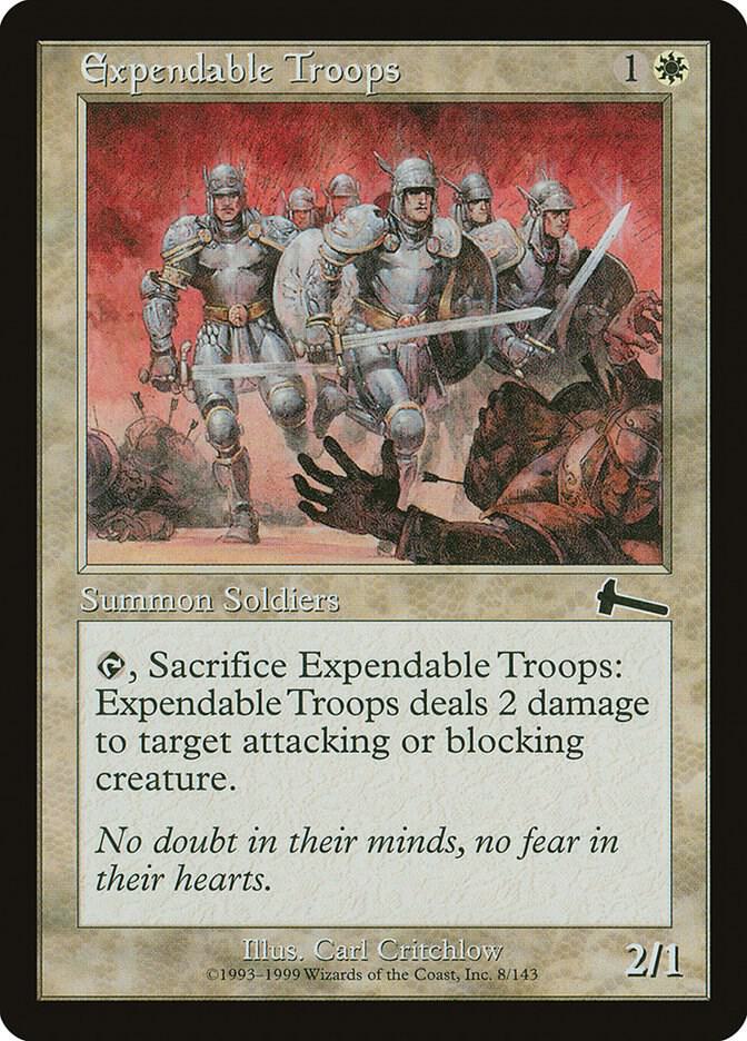 Expendable Troops [Urza's Legacy] 8