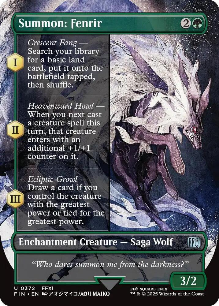 Summon: Fenrir (Borderless) [FINAL FANTASY] 372