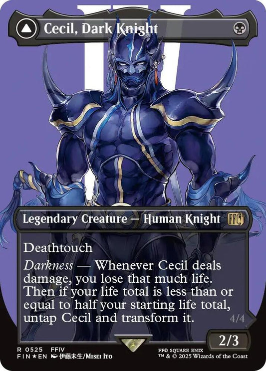 Cecil, Dark Knight (Borderless) (Surge Foil) [FINAL FANTASY] 525