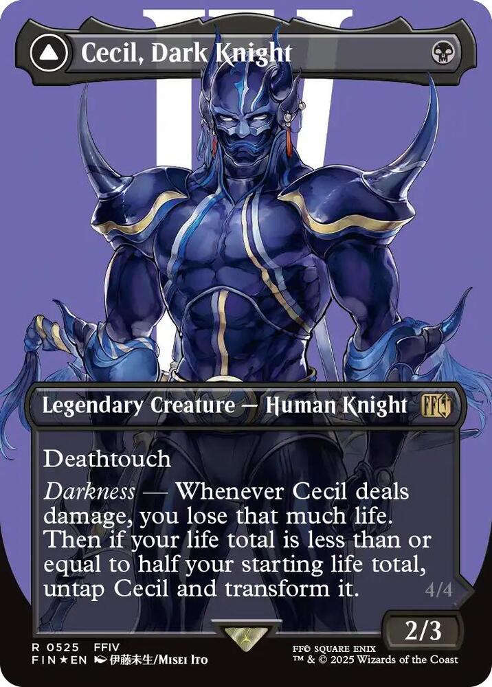 Cecil, Dark Knight (Borderless) (Surge Foil) [FINAL FANTASY] 525