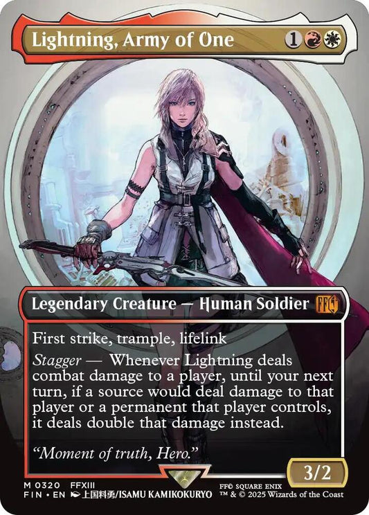 Lightning, Army of One (0320) (Borderless) [FINAL FANTASY] 320