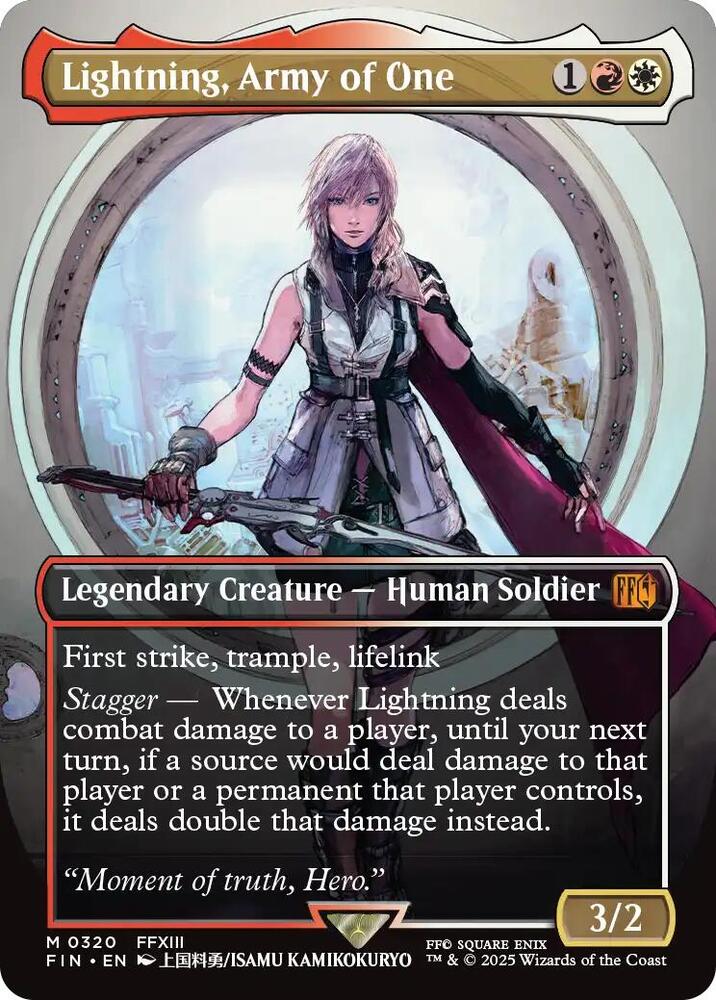 Lightning, Army of One (0320) (Borderless) [FINAL FANTASY] 320