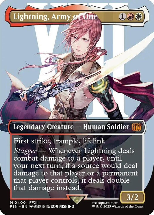Lightning, Army of One (0400) (Borderless) [FINAL FANTASY] 400