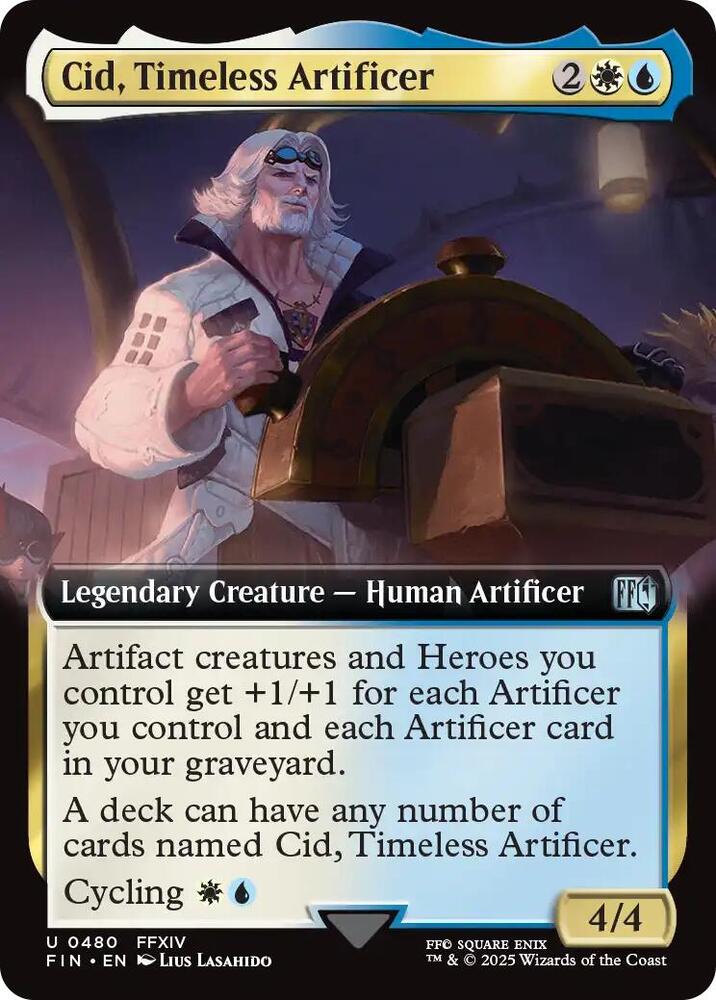 Cid, Timeless Artificer (Extended Art) [FINAL FANTASY] 480