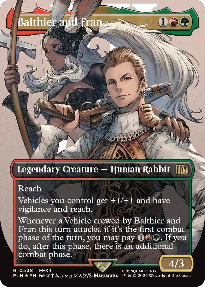 Balthier and Fran (0538) (Borderless) (Surge Foil) [FINAL FANTASY] 538