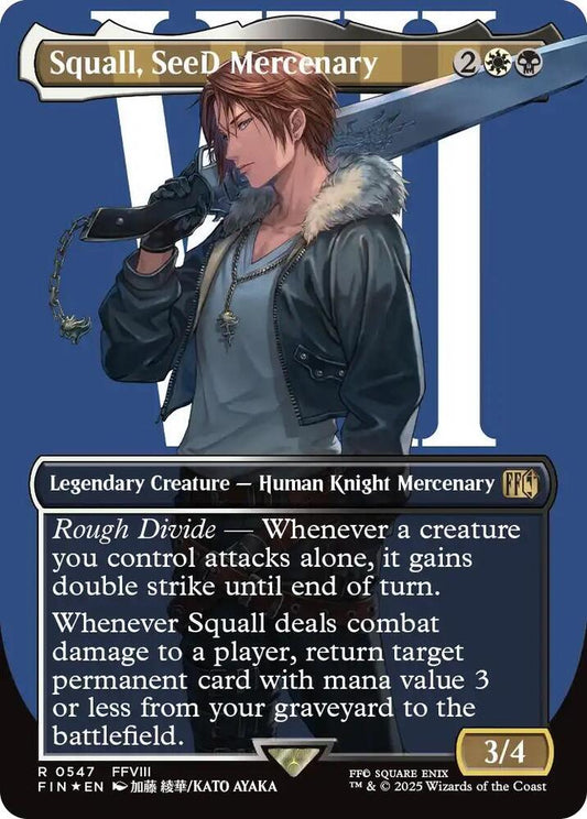 Squall, SeeD Mercenary (Borderless) (Surge Foil) [FINAL FANTASY] 547