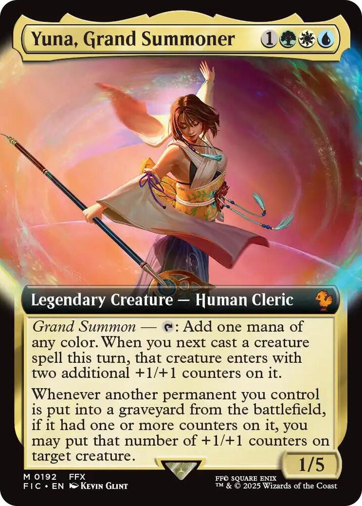 Yuna, Grand Summoner (Extended Art) [Commander: FINAL FANTASY] 192