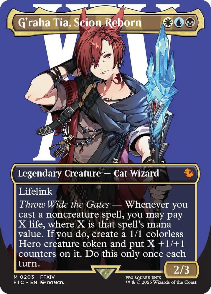 G'raha Tia, Scion Reborn (Borderless) [Commander: FINAL FANTASY] 203