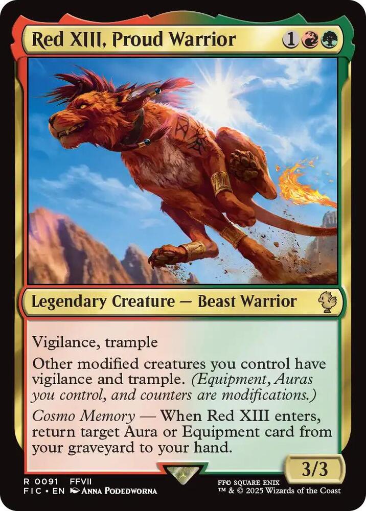 Red XIII, Proud Warrior [Commander: FINAL FANTASY] 91